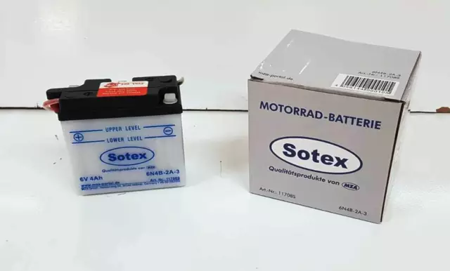 Batterie Akku 6V 4,0Ah Simson Schwalbe KR51 1/2 Sotex m Batterieband SR4-2 Star