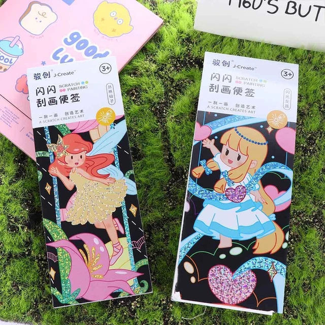Bookmark Set Graffiti Bookmark Cards Painting Drawing Toys Magic Scratch Book