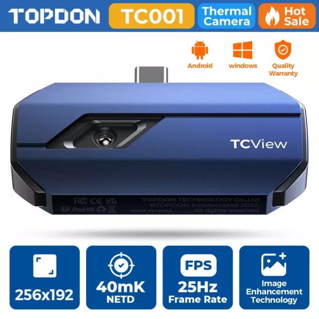 TOPDON TC001 LT Pro-Grade Thermal Imaging Camera for Smartphones (USB Type  C) UK £229.00 - PicClick UK
