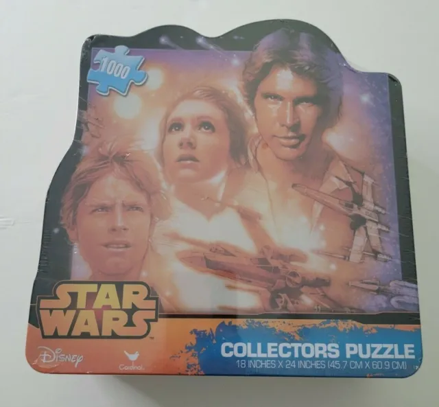 Star Wars Collectors Puzzle in Tin 1000 pcs 18" x 24" Brand New