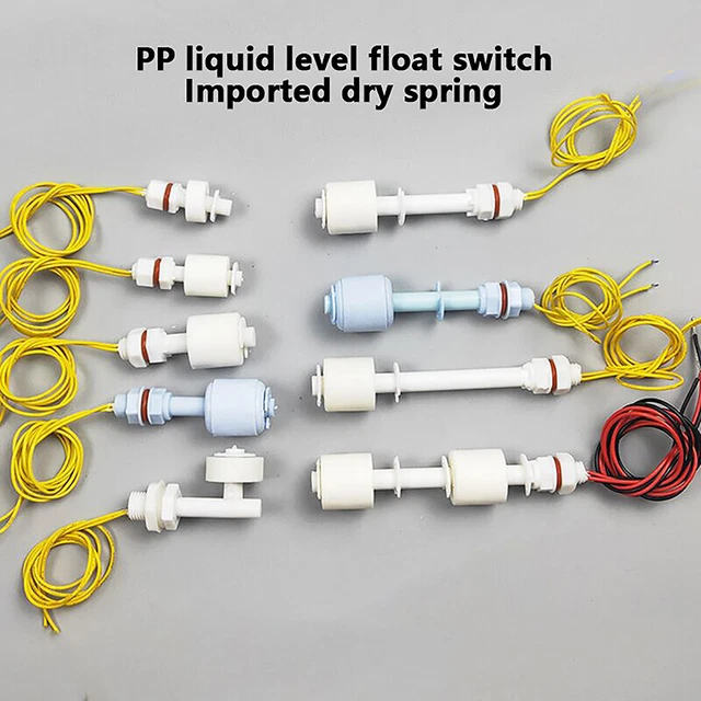 PP LIQUID WATER Level Sensor Top Side Mounted Horizontal Float Switch ...