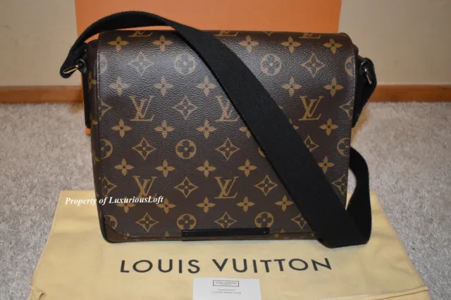 Louis Vuitton District Messenger Bag Macassar Monogram Canvas PM Brown  1212922
