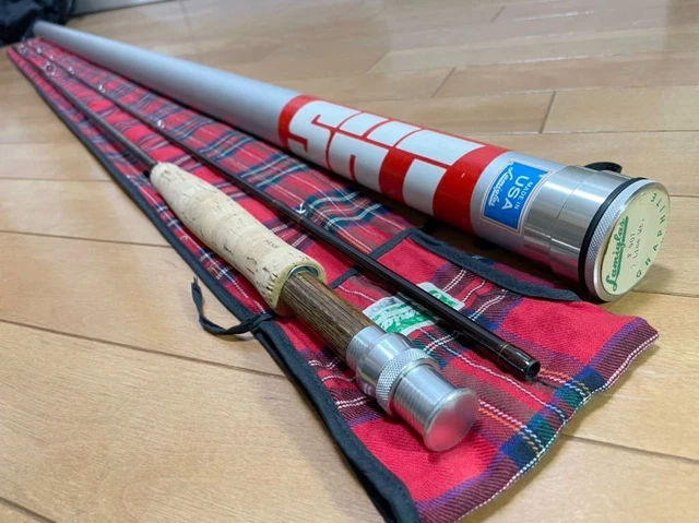 Lamiglas GRAPHITE F907 9' #7 2 piece Fly Rod w/ Case and Rod Bag Good Condition