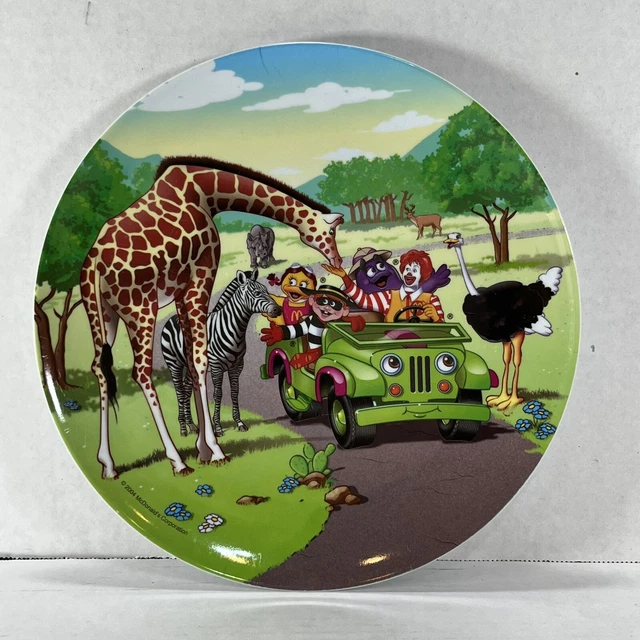 McDonald's Safari Collectors Plate Ronald Grimace Hamburglar Birdie Sun Coast
