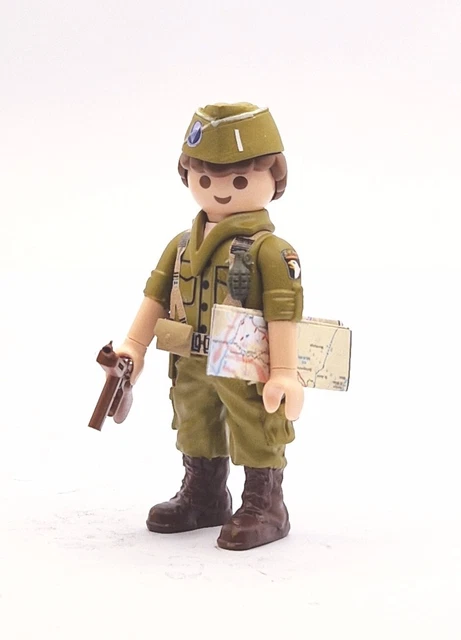 PLAYMOBIL Custom WW2 CAPELLAN CURA EJERCITO USA PARACAIDISTA GUERRA MUNDIAL - Foto 8