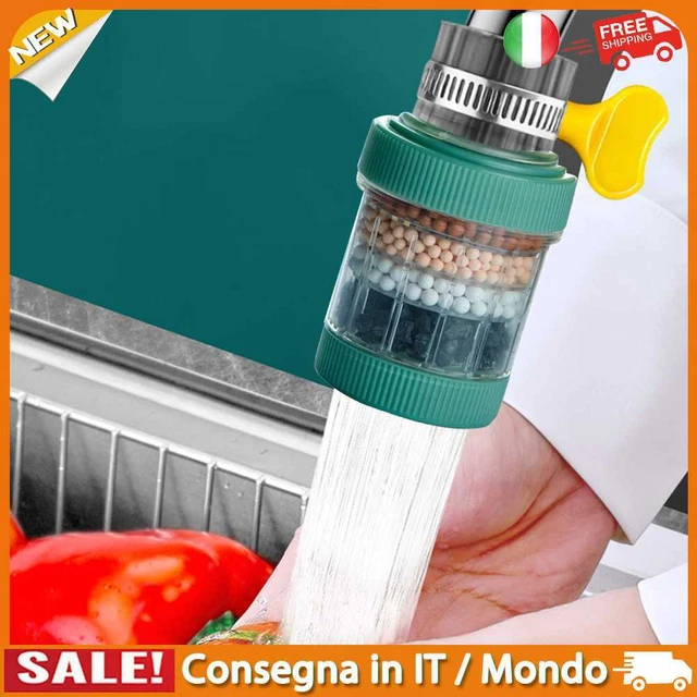 IT Faucet Filter Splash-Proof Water Tap Nozzle Household Accessories (Green)
