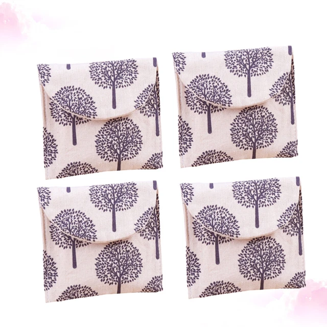 4 PCs Taschen Für Periodenunterlagen Hygienebeutel Mit Reißverschluss Perlmutt