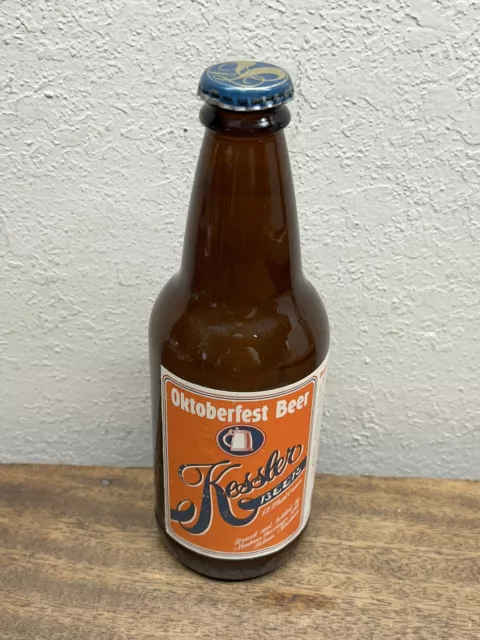 Vtg. Empty KESSLER  OKTOBERFEST Beer Bottle w/cap ~Helena, Montana~ Discontinued