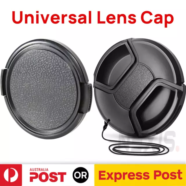 Universal Camera Lens Cap Cover 49 52 58 67mm For Canon Nikon Sony Fujifilm