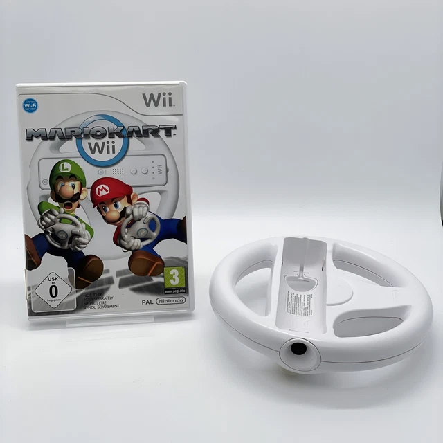 MARIO KART WII + Original Nintendo Wii Lenkrad Weiß - Bundle Nintendo