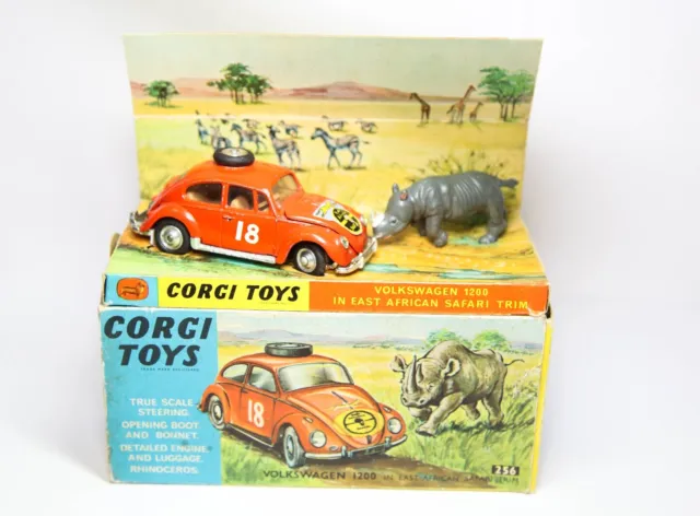 Corgi 256 Volkswagen 1200 East African Safari In Original Box - Good 1960s