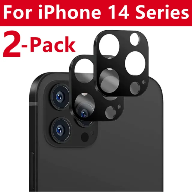 2 Pcs Tempered Glass Camera Lens Protector for iPhone 14 Pro Max 14 Plus 14