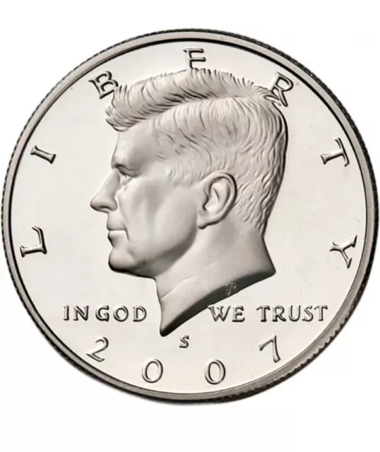 2007 -S Kennedy half dollar Gem DCAM Proof 90% Silver