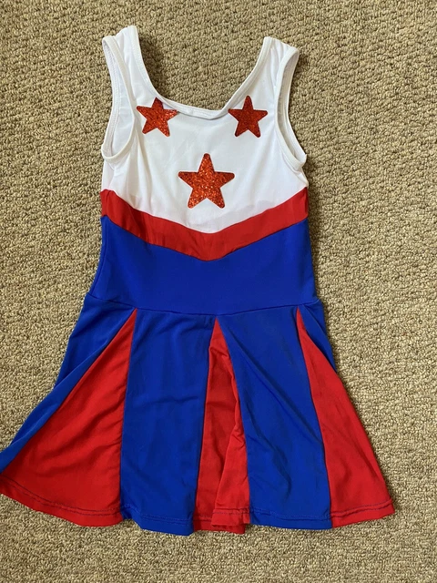 Costume da ballo Cheer Leader taglia MC 8-9 anni