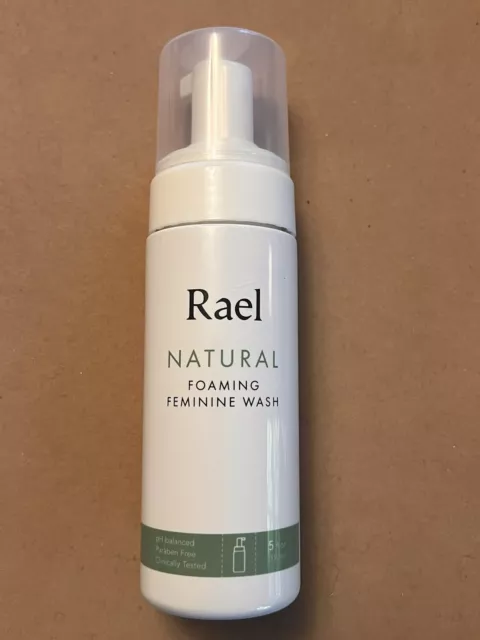 Bomba de Espuma Natural Rael Femenina PH equilibrio higiene lavado 5 oz NUEVA Sin CAJA