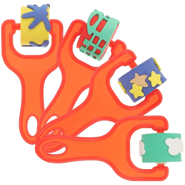 4 pz fornitura pittura bambini giocattolo spugne nuvola timbro spugnello spray sigillo bambino