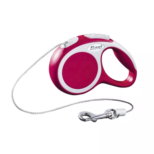 Leash Retractable Flexi Vario Rope XS / 3M Red