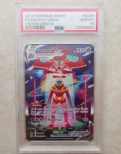 PSA 10 DEOXYS VMAX Crown Zenith English GG45/GG70 $174.47