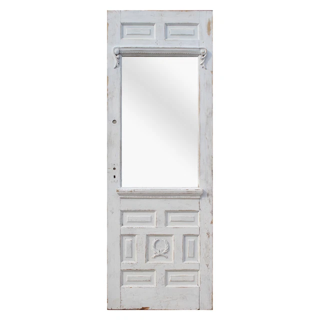 Antique 32" Cottage Door with Mirror, NED2232