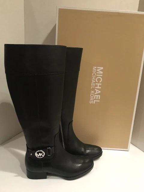 Michael Kors Harland Large Shaft Bottes Équitation Noir 5.5 M
