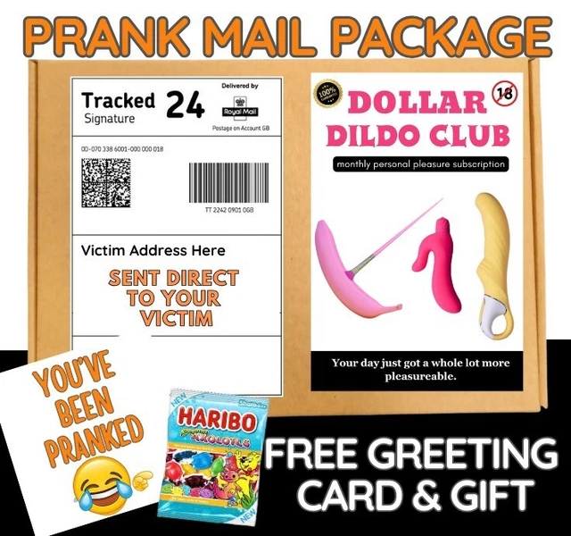 PRANK FUNNY LADY boy addiction Post Prank Mail Postal Package Adult Joke  3.83 - PicClick UK