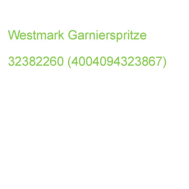 Westmark Garnierspritze Weiß 32382260 (4004094323867)