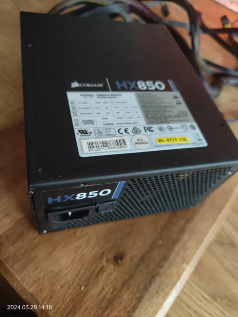 Corsair HX850 PSU Computer Power Supply, Gaming CMPSU-850HX