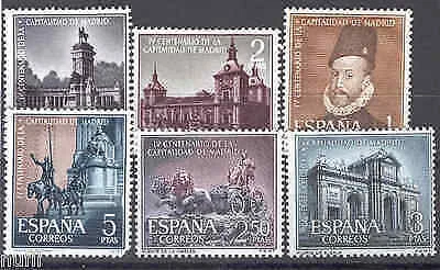Espagne Edifil # 1388/1393 ** MNH Capital Set de Madrid