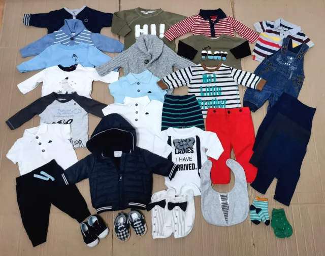 Baby Boy Clothes Bundle Size 0-3 Months (6.)