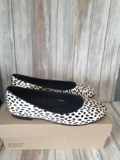 CLARKS WOMEN GRACE Piper Animal Print Leather Ballerina Shoes uk 7 See Descrip 15.00 PicClick UK