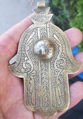 Ancient Bronze Medieval Old Amulet Genuine Antique Artifact 