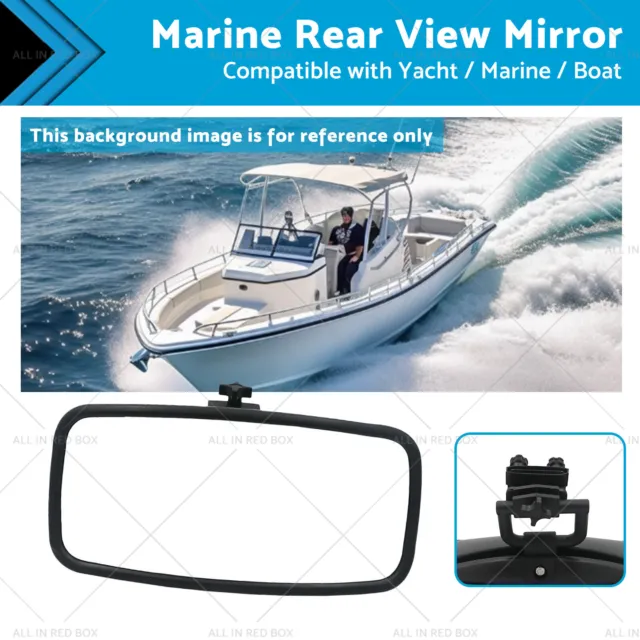 Retrofit Mount Bracket Ski Pontoon Rear View Mirror For Marine Boat Yacht
