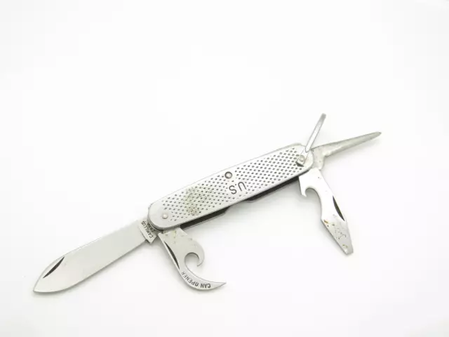 Vintage 1976 Camillus USA 3.75" Multi Tool Stainless Folding Pocket Camp Knife