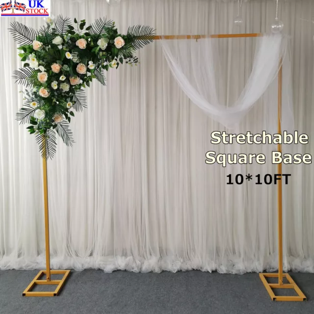 Telescopic Wedding Garden Arch Stand Square Metal Arches for Ceremony Party Gift