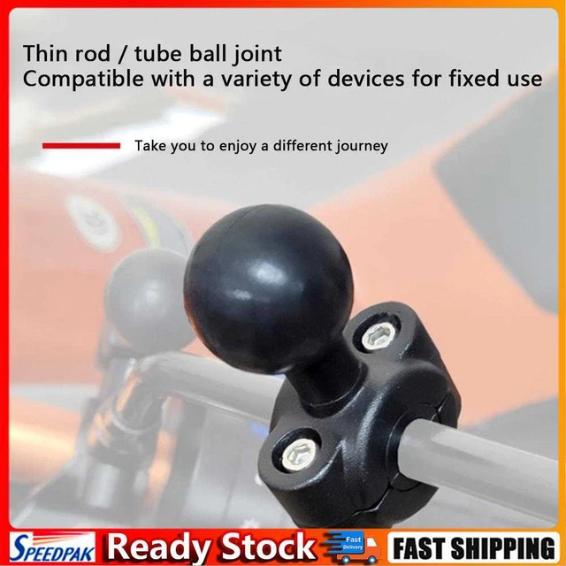 Mounting Base with 1 inch Ball for 8.2-14mm Motorcycle Mirror Phone Holder Mount
