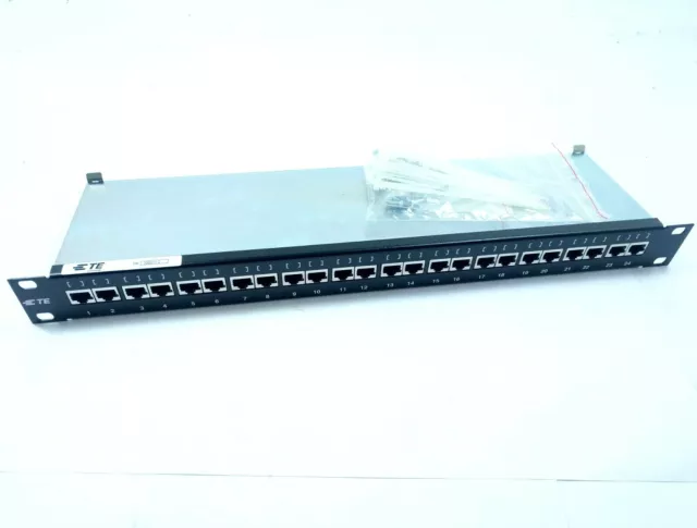 TE Connectivity AMP NETCONNECT Cat5.E 24-Port Shielded Patch Panel
