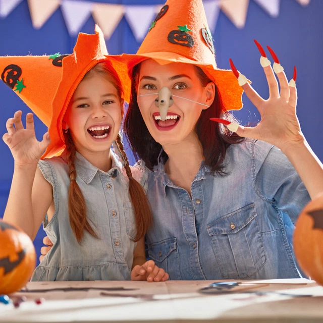 11 piezas Adorno de Halloween aterrador Halloween Requisitos espeluznantes Halloween nariz de bruja