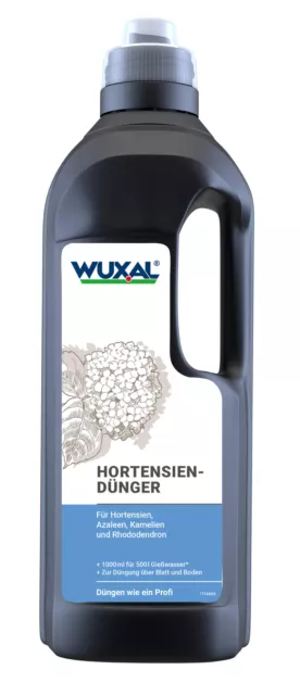 WUXAL Hortensiendünger 1 L, Flüssigdünger, Pflanzendünger, NPK-Dünger 5-4-6