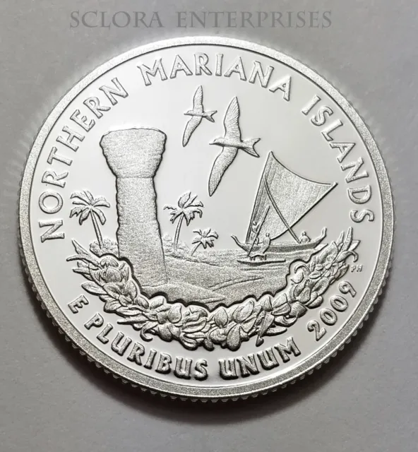 2009 S Northern Mariana Islands *90% Silver Proof*  Quarter   **Free Shipping**