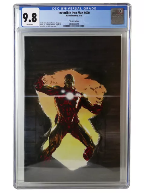 Invincible Iron Man #600 Virgin Variant Edition CGC 9.8 Alex Ross 1:100 Marvel