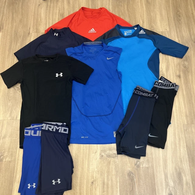 MENS NIKE PRO Combat Under Armour Compression Bundle Shorts tops Size S  Great Co £9.99 - PicClick UK