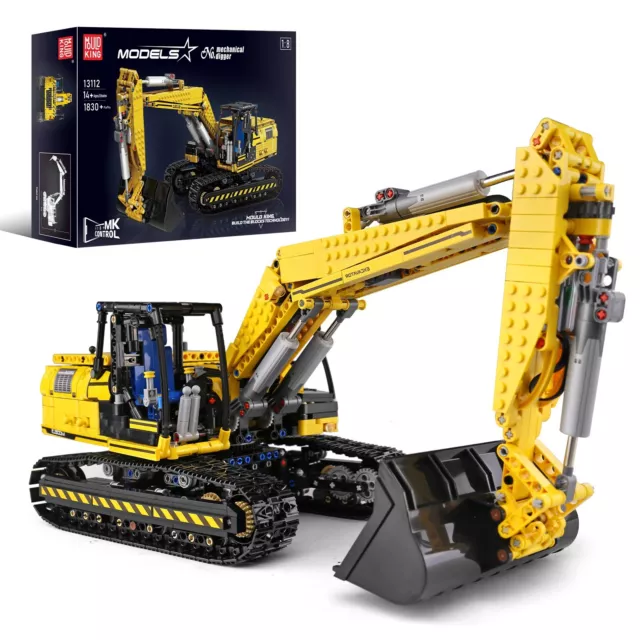 Mould King 13112 Excavator APP RC Technic Truck Car Kids Toys Building Block