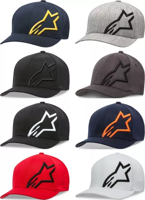 Alpinestars Men's Corp Shift 2 Curve Bill Flexfit Hat -  Mens Lid Cap