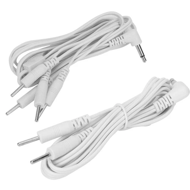 10pcs Electrode Wires Cable for TENS Unit Therapy - 3.5mm Pin Type