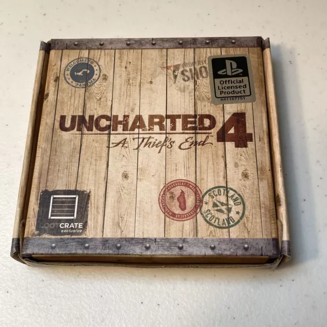 Loot Crate Uncharted 4 A Thief’s End Wallet & Metal Dubloon Coin PlayStation 4