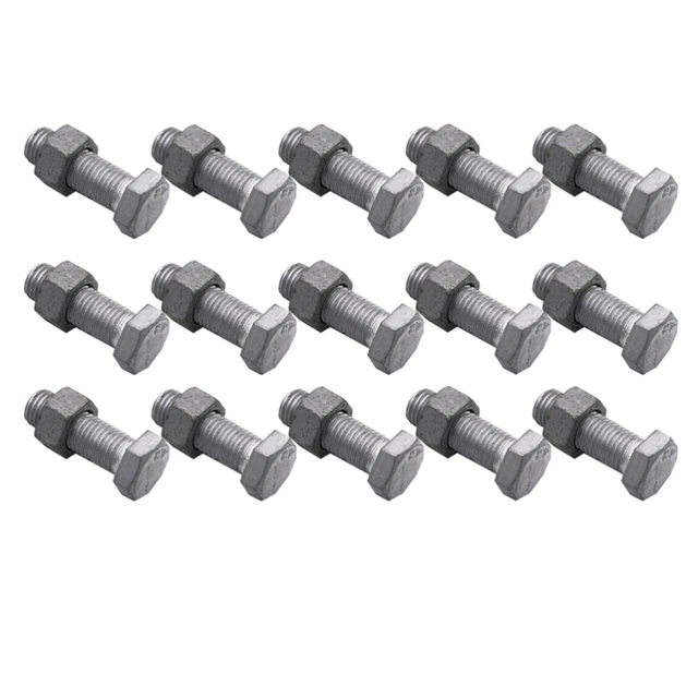 1 juego / 30 piezas reparador externo hexagonal de alta resistencia tornillos y tuercas