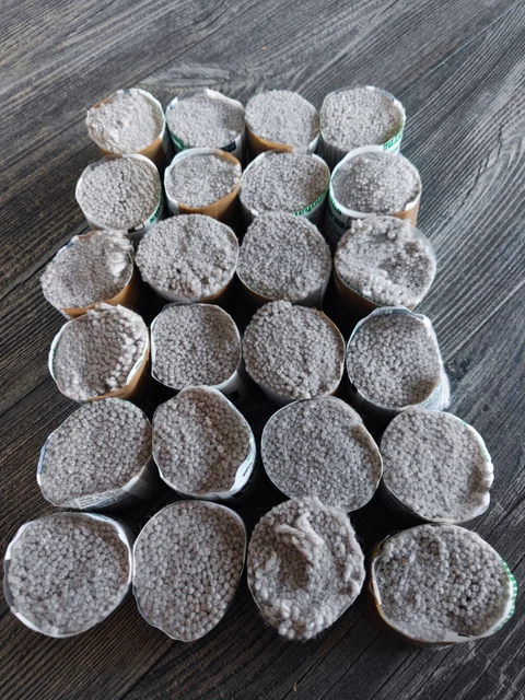 Knüpffäden, 24 Schnittpacks, platin, Fein - Smyrna - Wolle ( Nr. 576 )