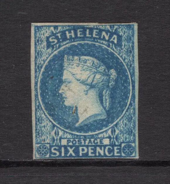 M20747 St Helena 1856 SG1 - 6d blue.