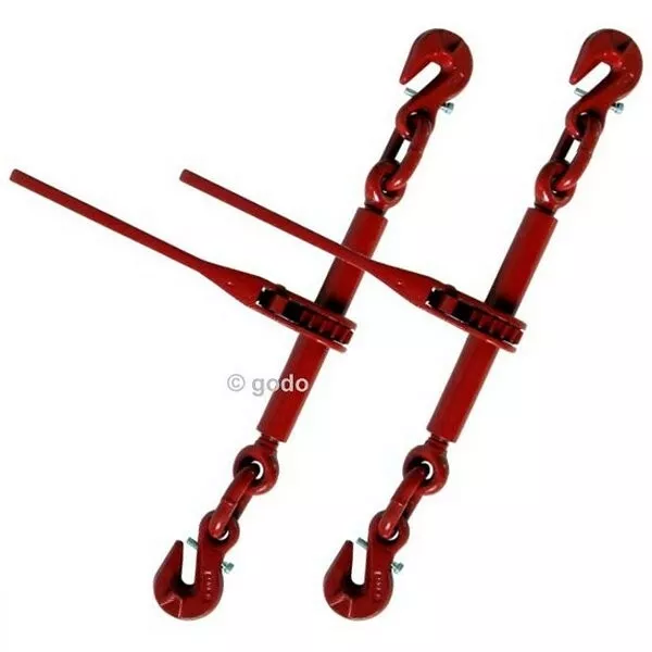 Ratschlastspanner für 6mm (2,2t) Zurrkette Spannkette Zurrketten SET:2Stück