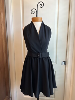 Gorgeous, Elegant Black Cocktail Dress, Marilyn Monroe Inspired, Halter, Size 6